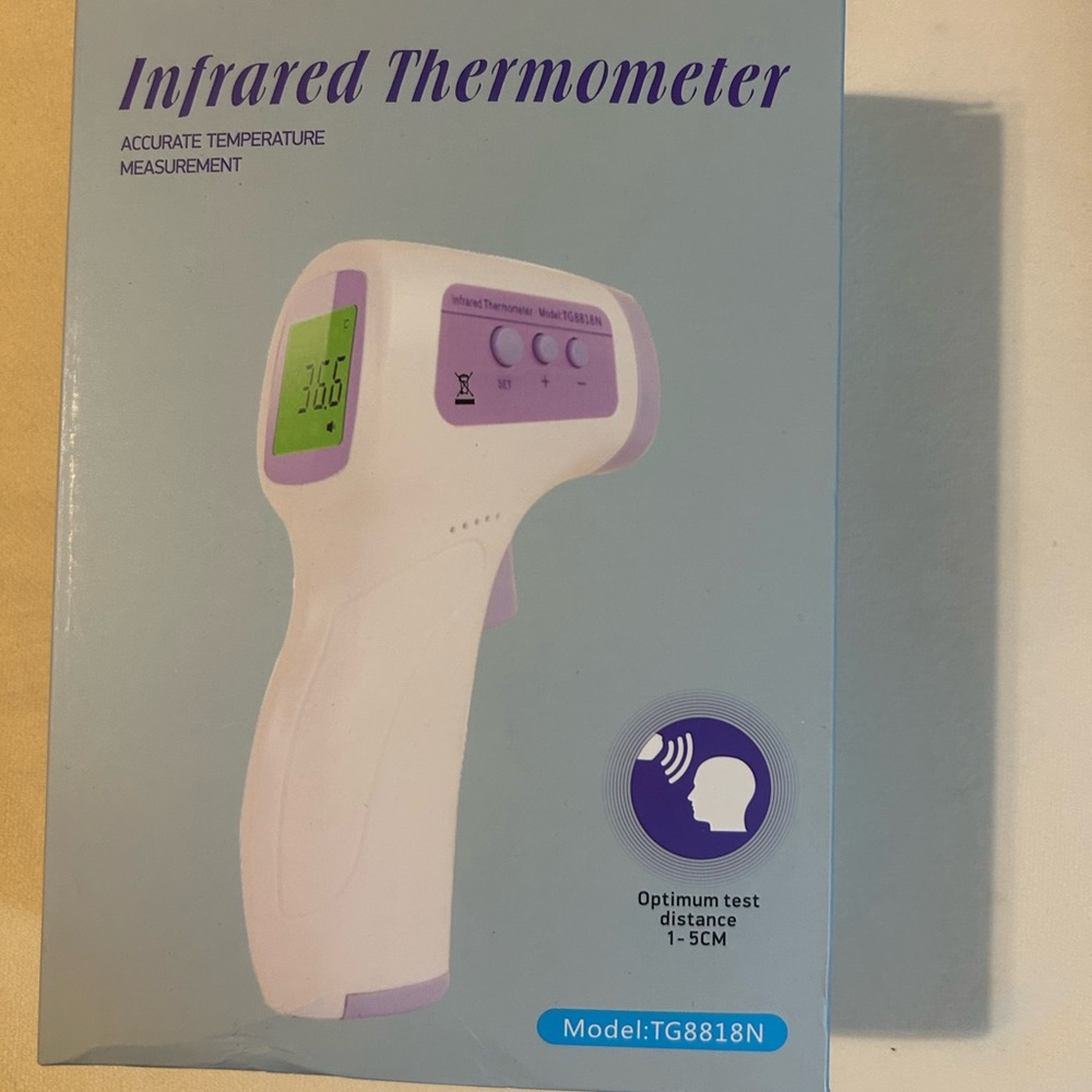 Infrared Thermometer with Purple Accents Lot# M-006